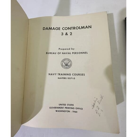 vintage‎ Navy Aviation Machinist’s Books Damage training manual 1960’s Lot Of 5 - Picture 5 of 11